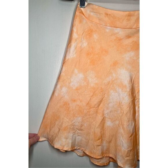 Free People Women's Martine Flirt Tie Dye Skirt in Peach Combo size 6 NWT - Picture 8 of 14